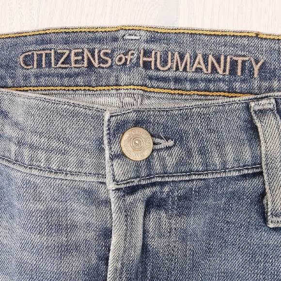 ♥︎ CITIZENS of HUMANITY ♥︎ Phoebe ♥︎ Slim Straight Crop Soft Light Denim Fade - Picture 6 of 11